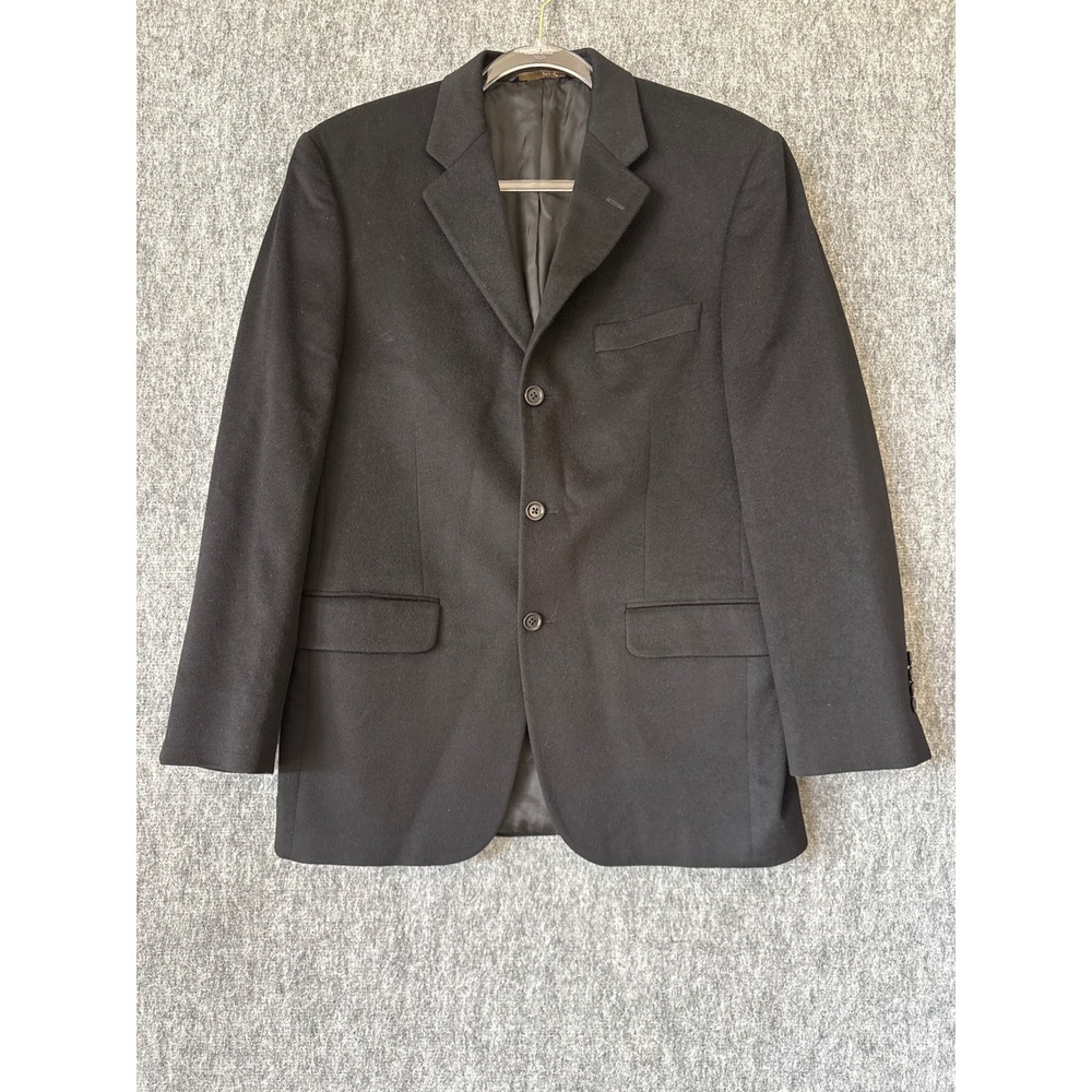 Jack Victor Prossimo Loro Piana 100% Cashmere‎ Blazer Black 40R Made in Canada